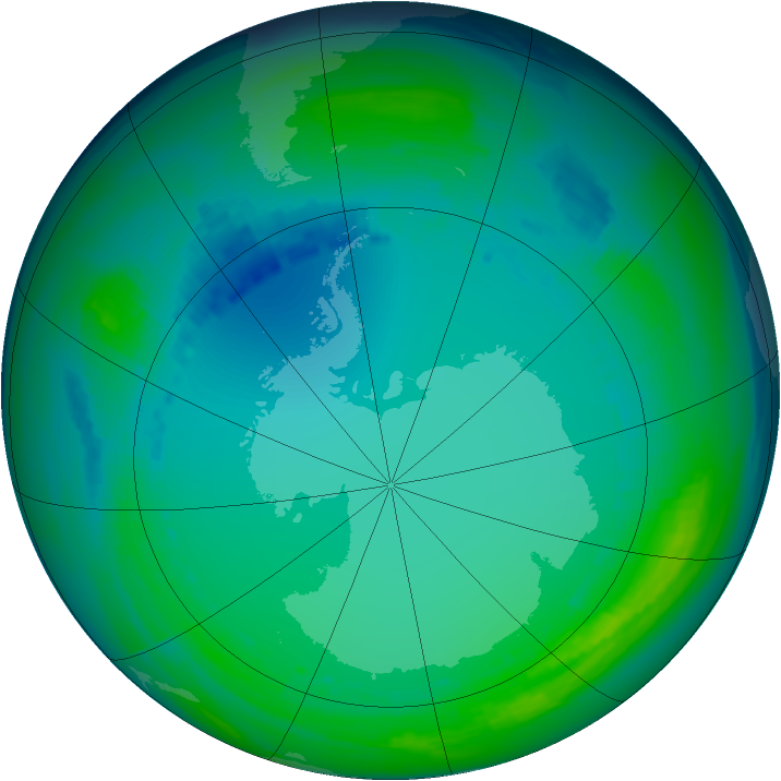 Ozone Map 1992-07-20